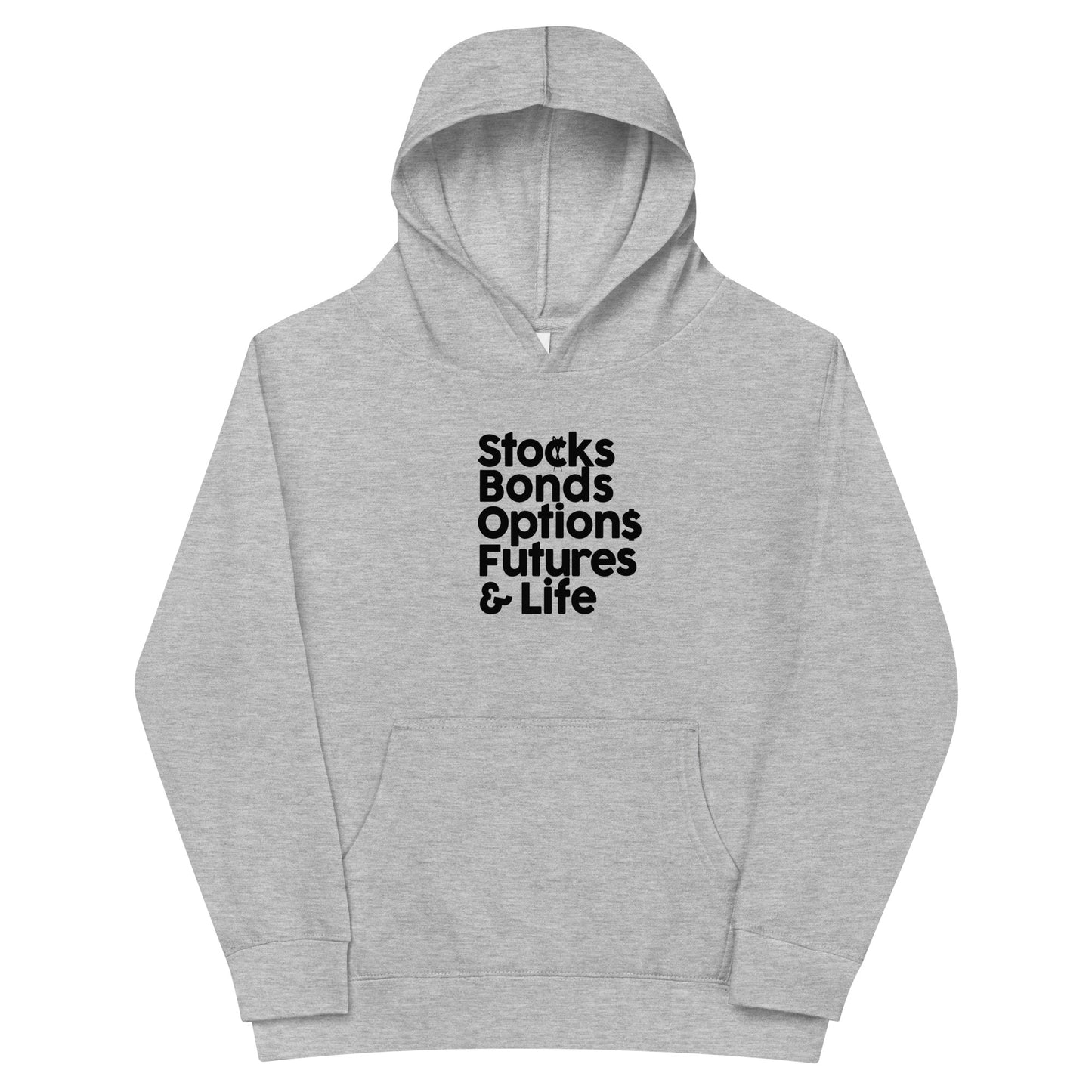 Stocks, Bonds & Life Kids fleece hoodie