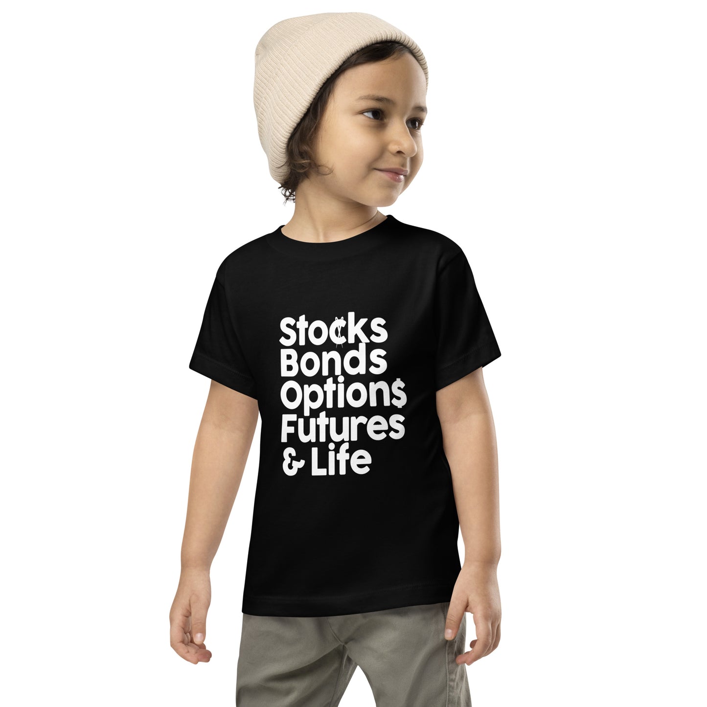 Stocks, Bonds & Life Short-Sleeve Toddler Short Sleeve Tee