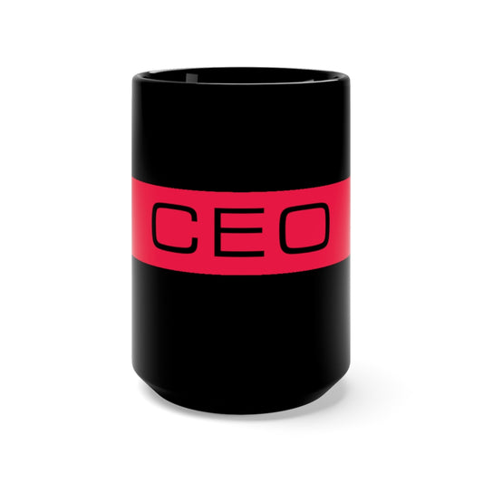 CEO Black Mug 15oz