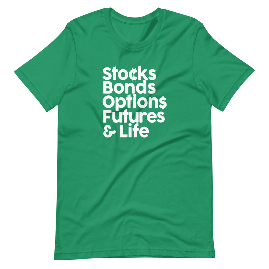 Stocks, Bonds & Life Short-Sleeve Unisex T-Shirt