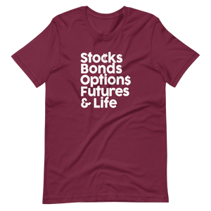 Stocks, Bonds & Life Short-Sleeve Unisex T-Shirt