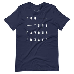 Fortune Favors the Brave Unisex t-shirt