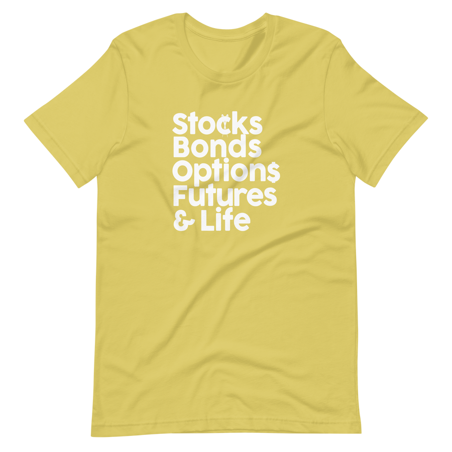 Stocks, Bonds & Life Short-Sleeve Unisex T-Shirt